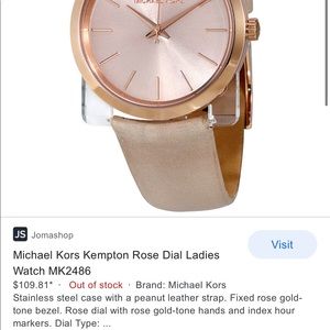 New without tags or box Michael Kors watch